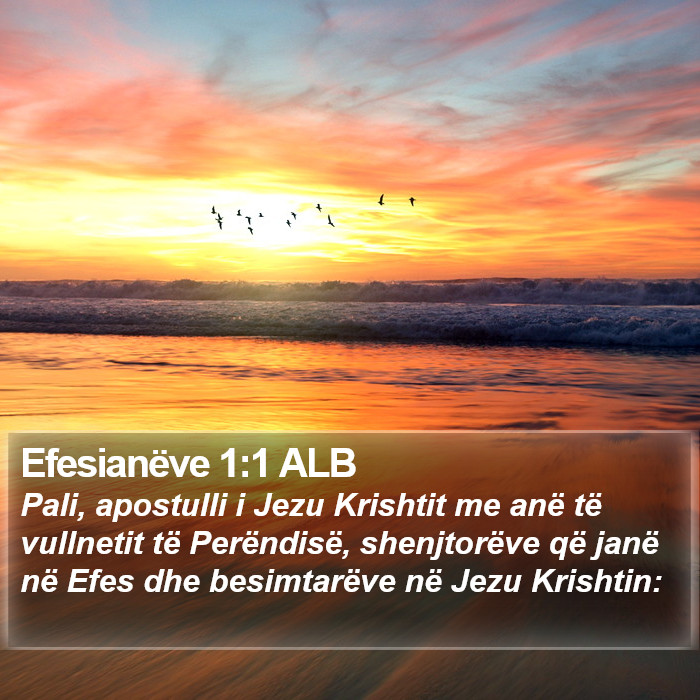 Efesianëve 1:1 ALB Bible Study