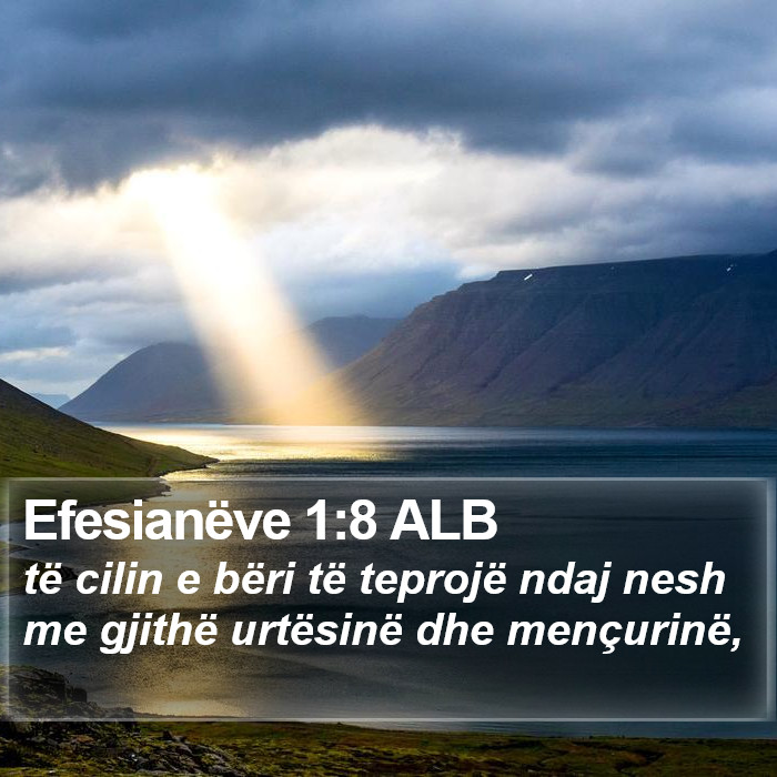 Efesianëve 1:8 ALB Bible Study