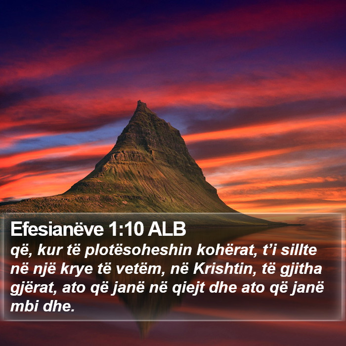 Efesianëve 1:10 ALB Bible Study