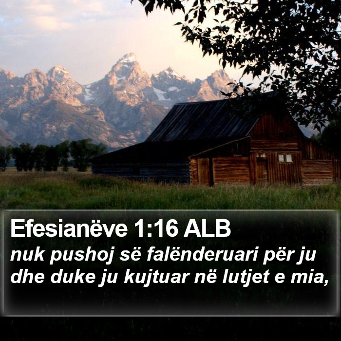 Efesianëve 1:16 ALB Bible Study