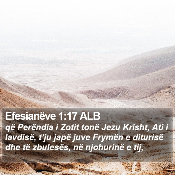 Efesianëve 1:17 ALB Bible Study