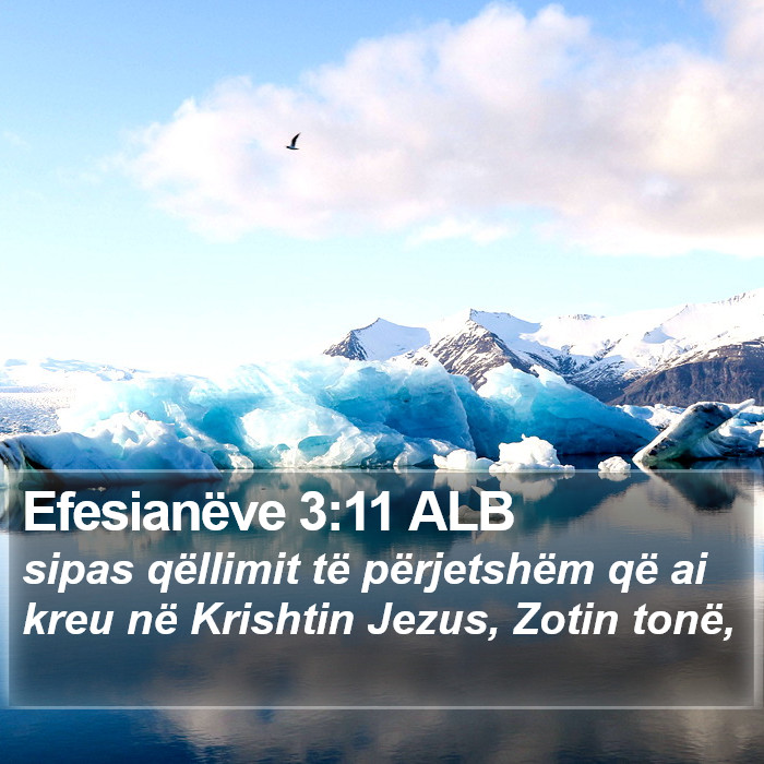 Efesianëve 3:11 ALB Bible Study