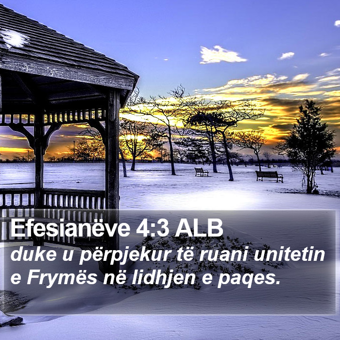 Efesianëve 4:3 ALB Bible Study