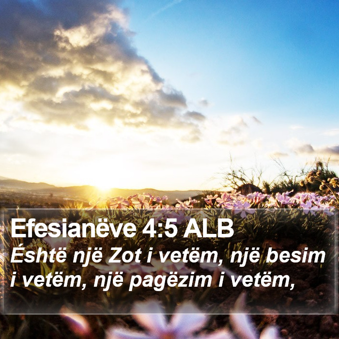 Efesianëve 4:5 ALB Bible Study