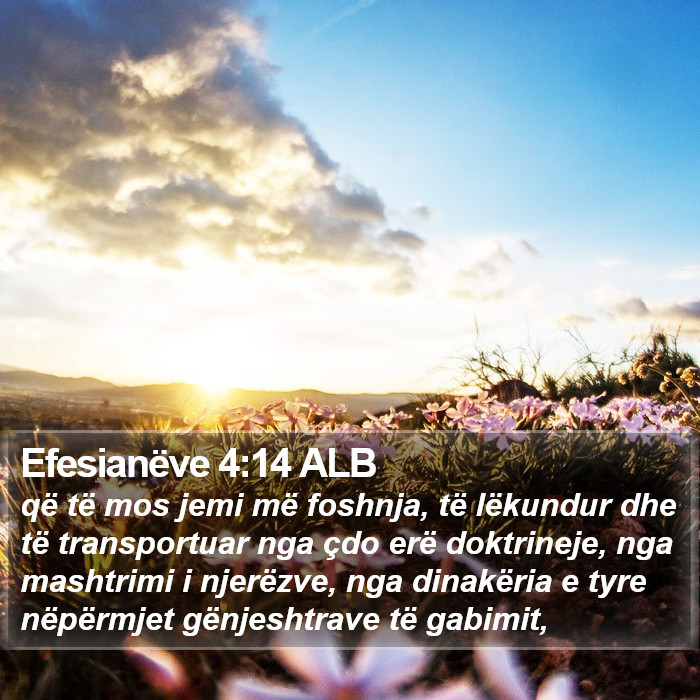 Efesianëve 4:14 ALB Bible Study
