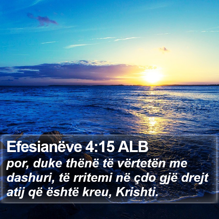 Efesianëve 4:15 ALB Bible Study