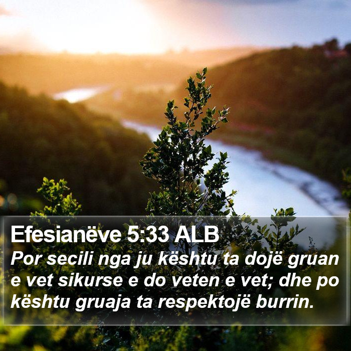 Efesianëve 5:33 ALB Bible Study