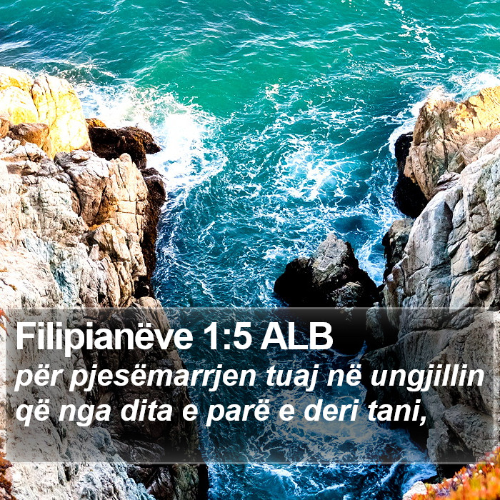 Filipianëve 1:5 ALB Bible Study