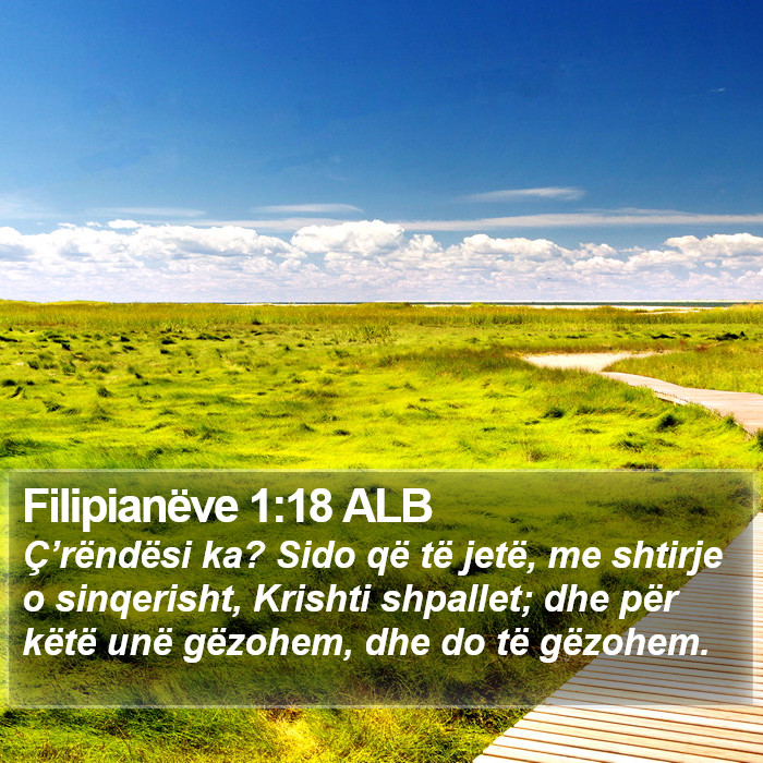 Filipianëve 1:18 ALB Bible Study