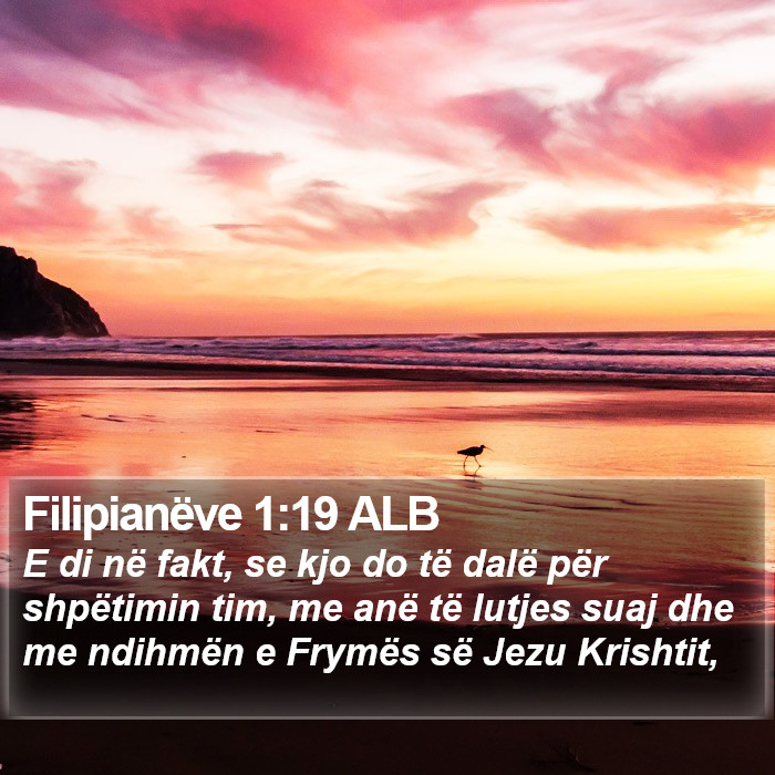 Filipianëve 1:19 ALB Bible Study