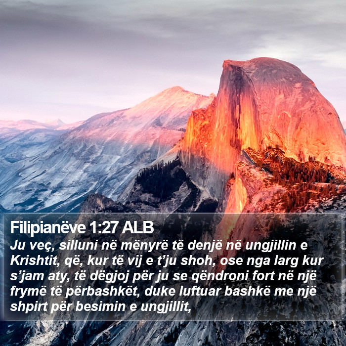 Filipianëve 1:27 ALB Bible Study