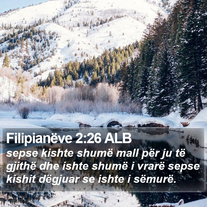 Filipianëve 2:26 ALB Bible Study