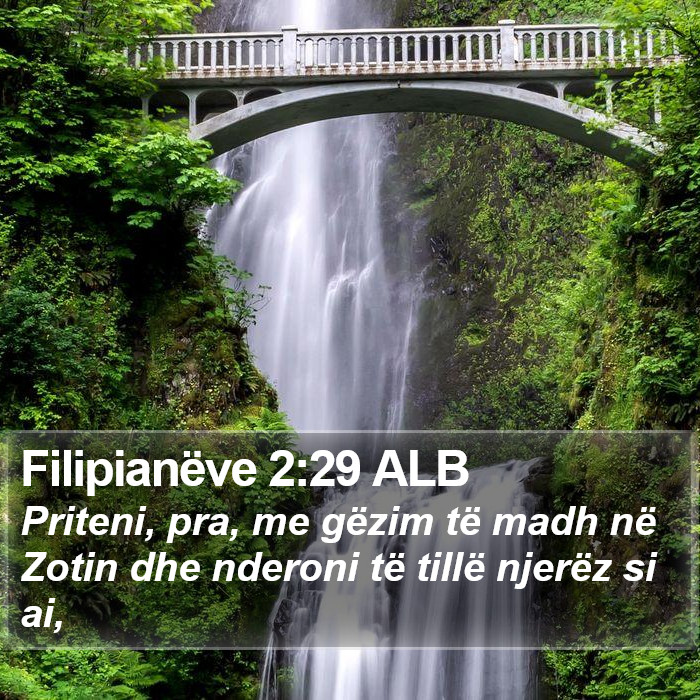 Filipianëve 2:29 ALB Bible Study