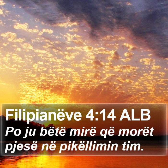 Filipianëve 4:14 ALB Bible Study