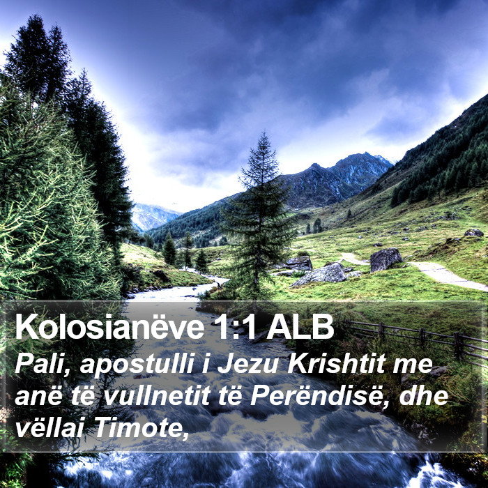 Kolosianëve 1:1 ALB Bible Study