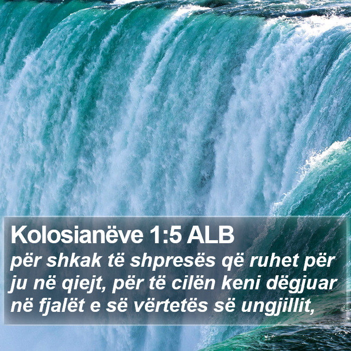 Kolosianëve 1:5 ALB Bible Study