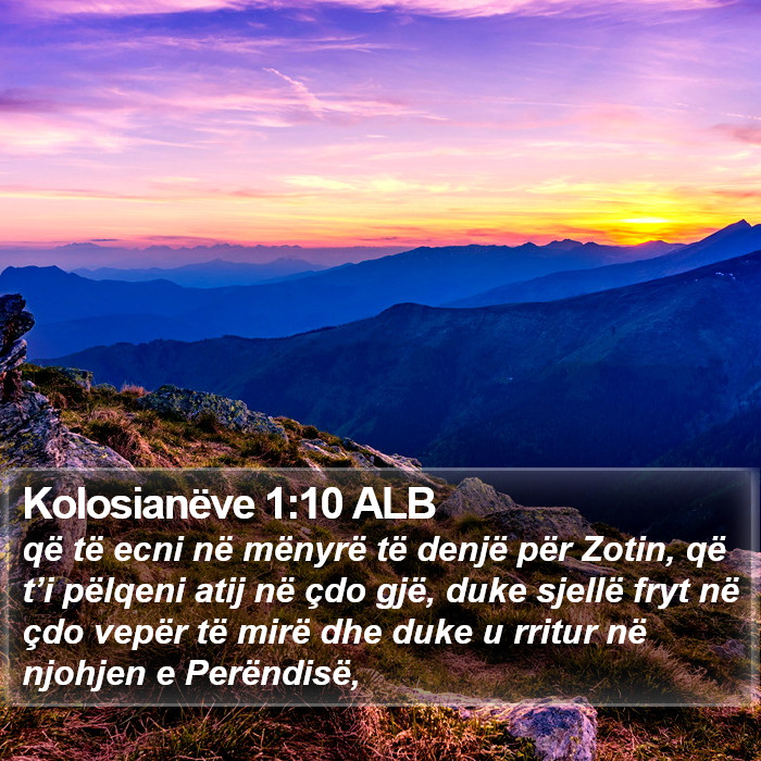 Kolosianëve 1:10 ALB Bible Study