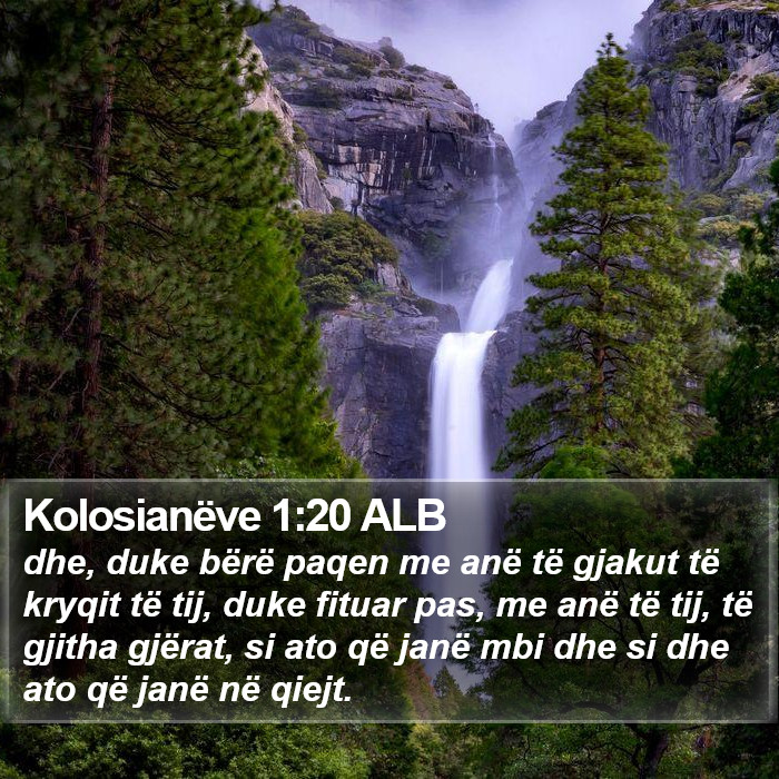 Kolosianëve 1:20 ALB Bible Study