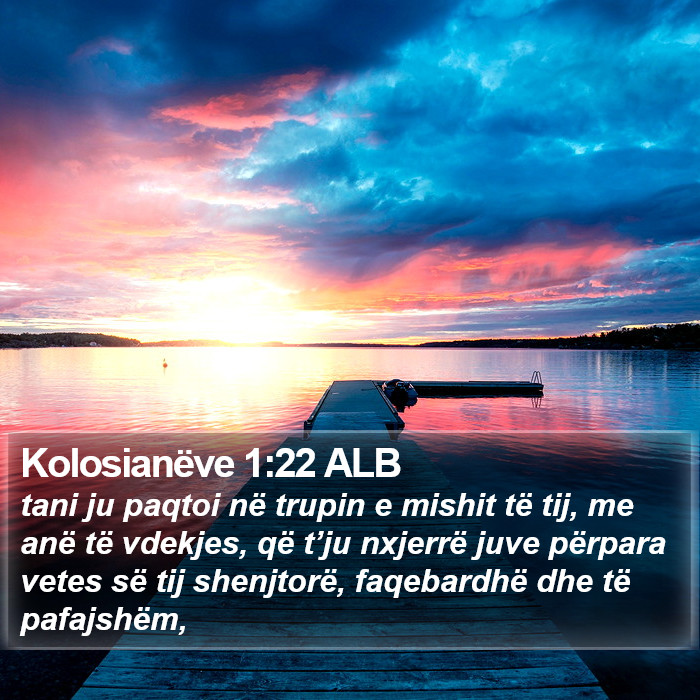 Kolosianëve 1:22 ALB Bible Study