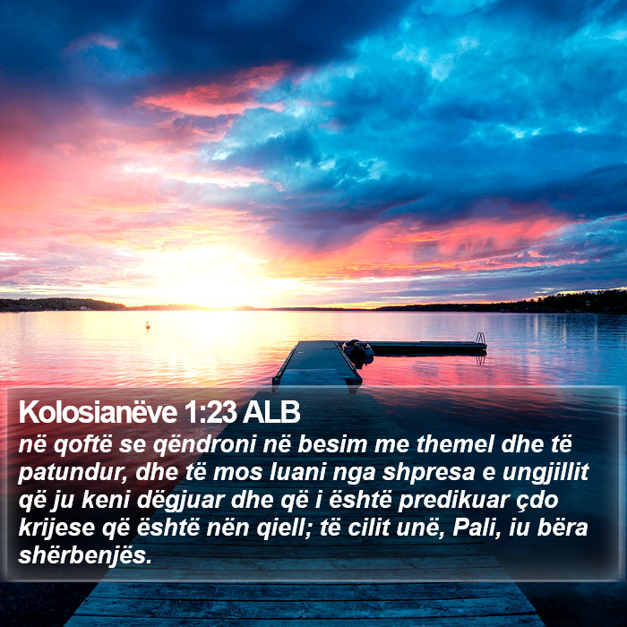 Kolosianëve 1:23 ALB Bible Study