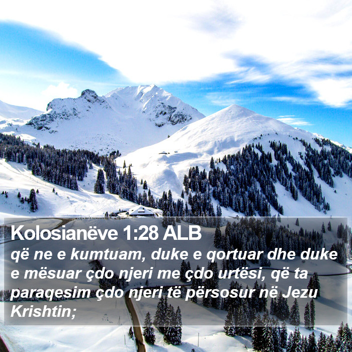 Kolosianëve 1:28 ALB Bible Study