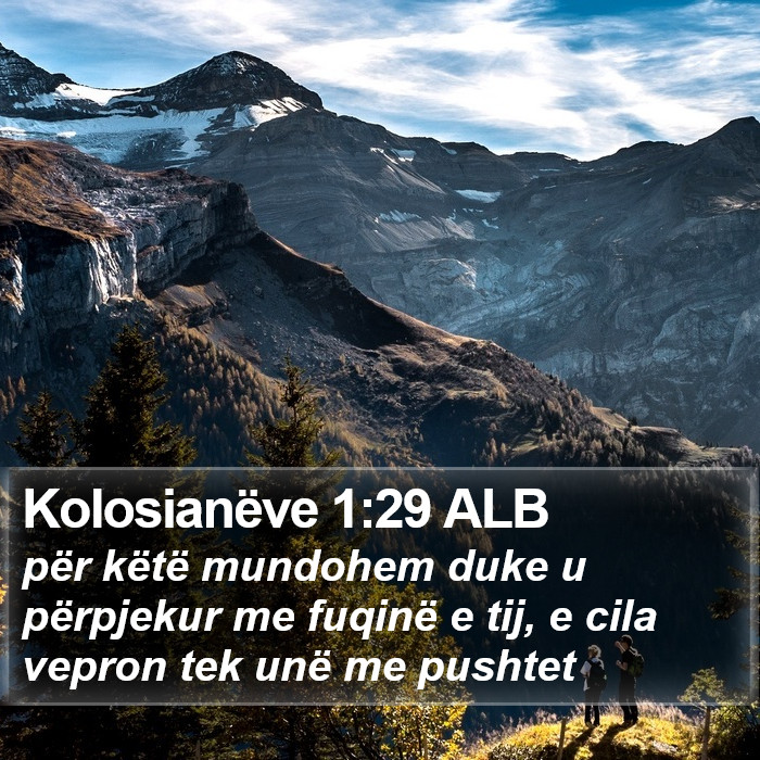 Kolosianëve 1:29 ALB Bible Study