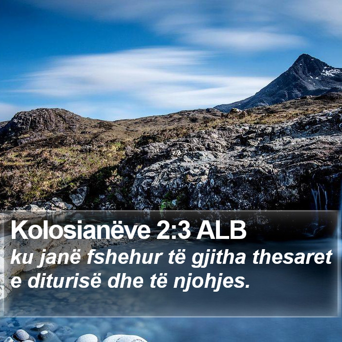 Kolosianëve 2:3 ALB Bible Study