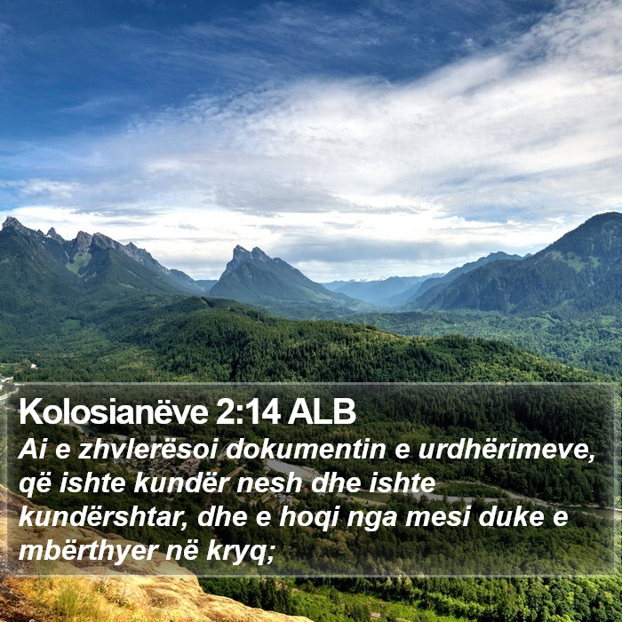 Kolosianëve 2:14 ALB Bible Study