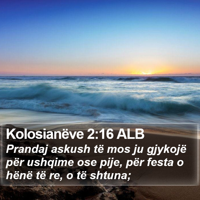 Kolosianëve 2:16 ALB Bible Study