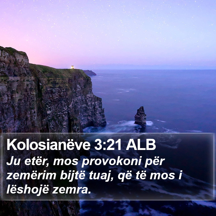 Kolosianëve 3:21 ALB Bible Study