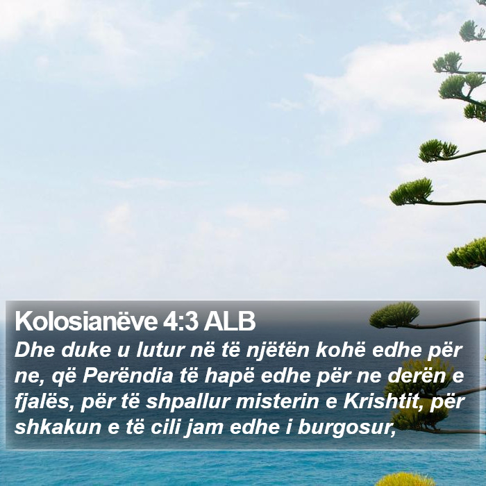 Kolosianëve 4:3 ALB Bible Study