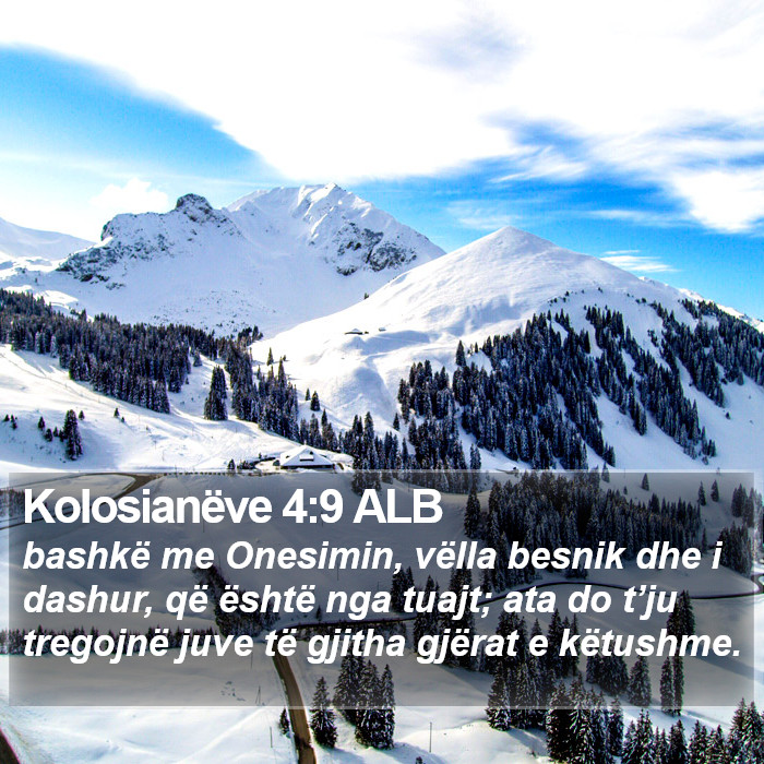 Kolosianëve 4:9 ALB Bible Study
