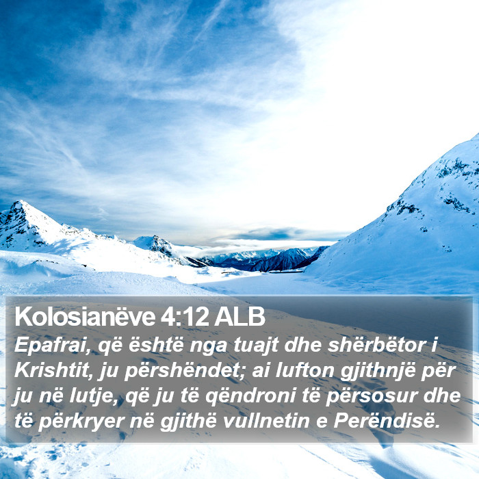 Kolosianëve 4:12 ALB Bible Study