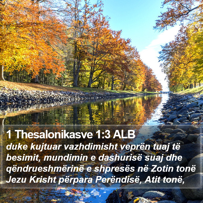 1 Thesalonikasve 1:3 ALB Bible Study