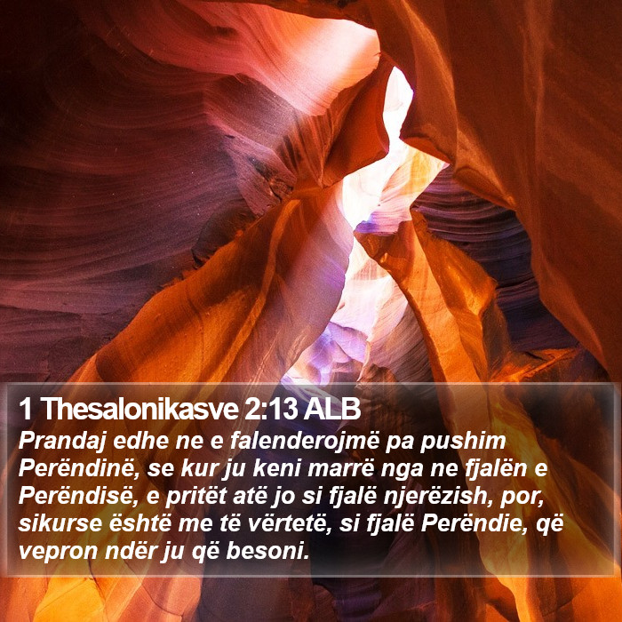 1 Thesalonikasve 2:13 ALB Bible Study