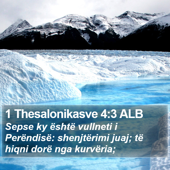 1 Thesalonikasve 4:3 ALB Bible Study