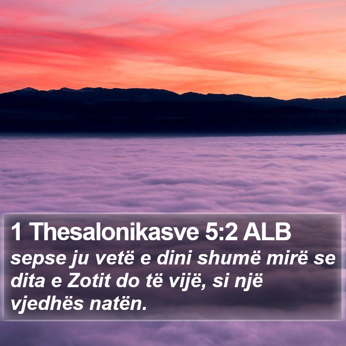 1 Thesalonikasve 5:2 ALB Bible Study