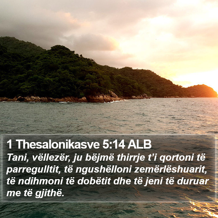 1 Thesalonikasve 5:14 ALB Bible Study