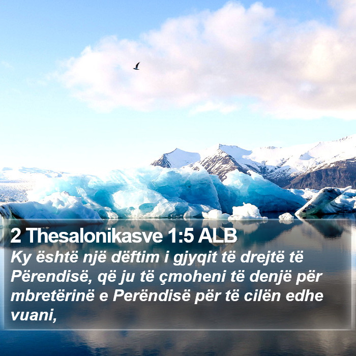 2 Thesalonikasve 1:5 ALB Bible Study