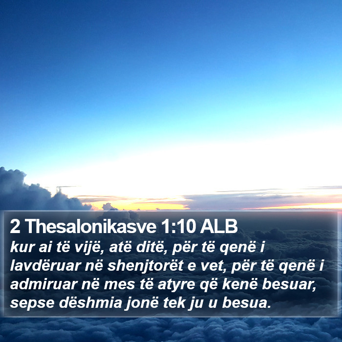 2 Thesalonikasve 1:10 ALB Bible Study