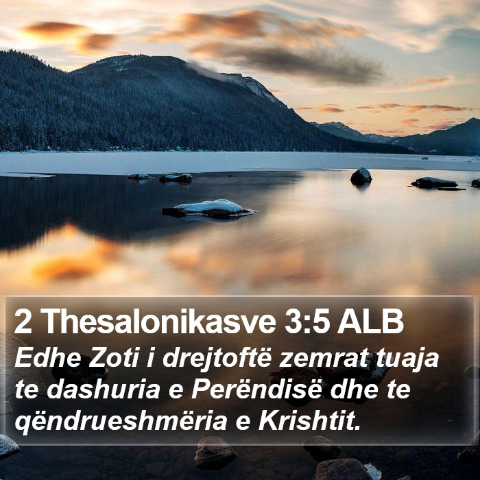 2 Thesalonikasve 3:5 ALB Bible Study