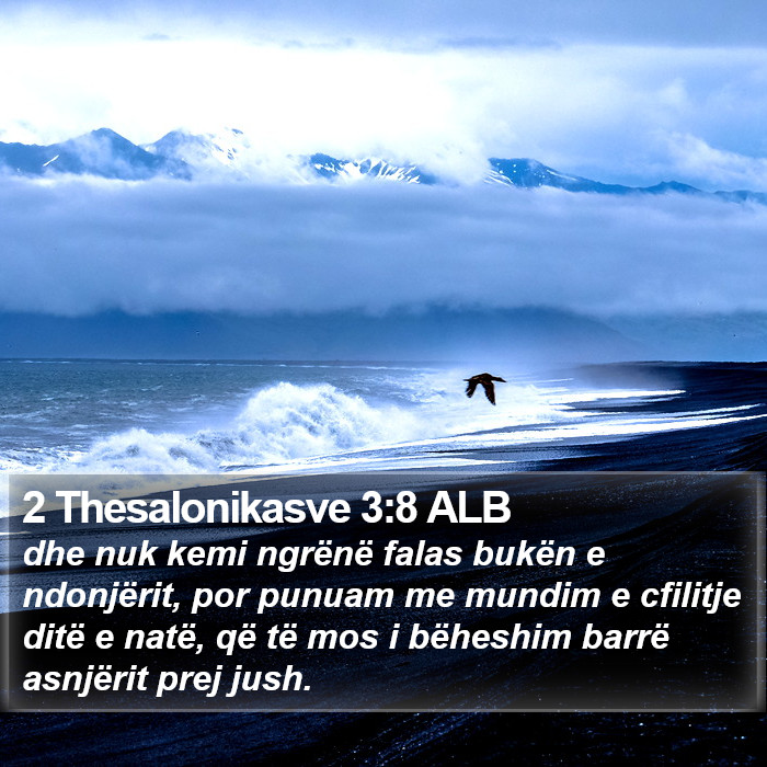 2 Thesalonikasve 3:8 ALB Bible Study
