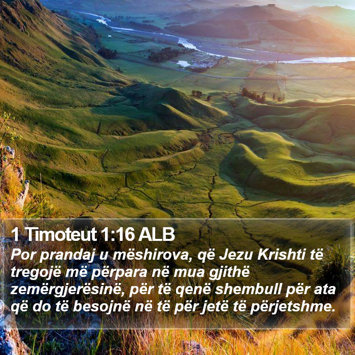 1 Timoteut 1:16 ALB Bible Study