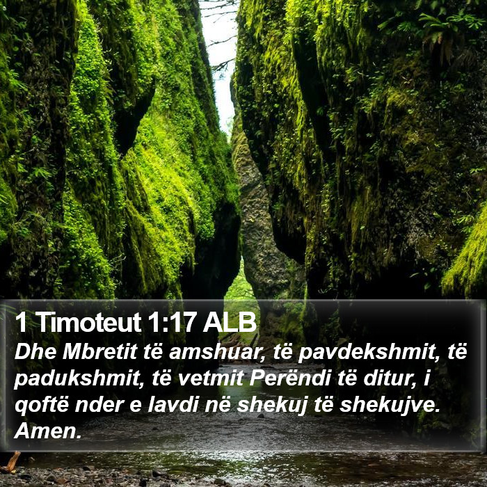 1 Timoteut 1:17 ALB Bible Study