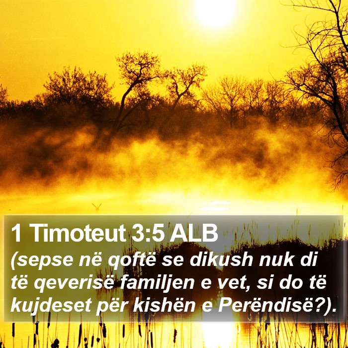 1 Timoteut 3:5 ALB Bible Study