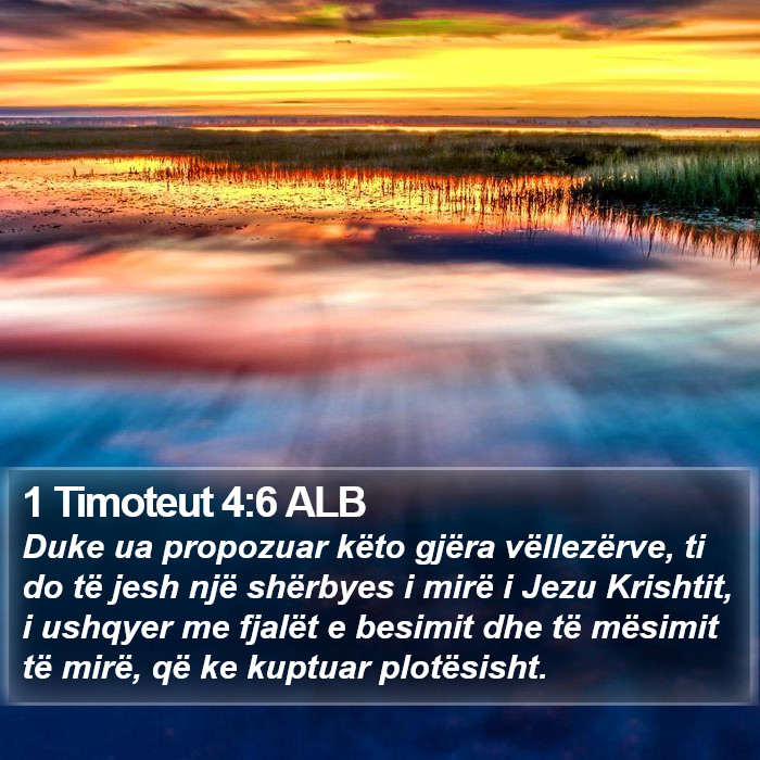 1 Timoteut 4:6 ALB Bible Study
