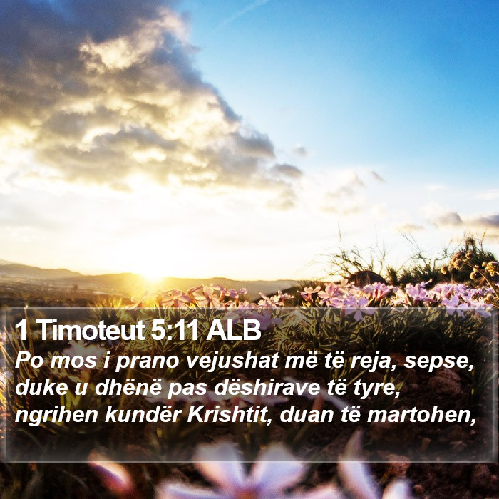 1 Timoteut 5:11 ALB Bible Study