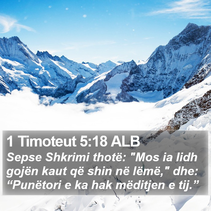 1 Timoteut 5:18 ALB Bible Study