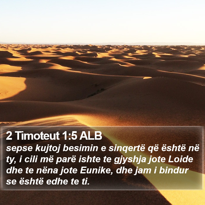 2 Timoteut 1:5 ALB Bible Study