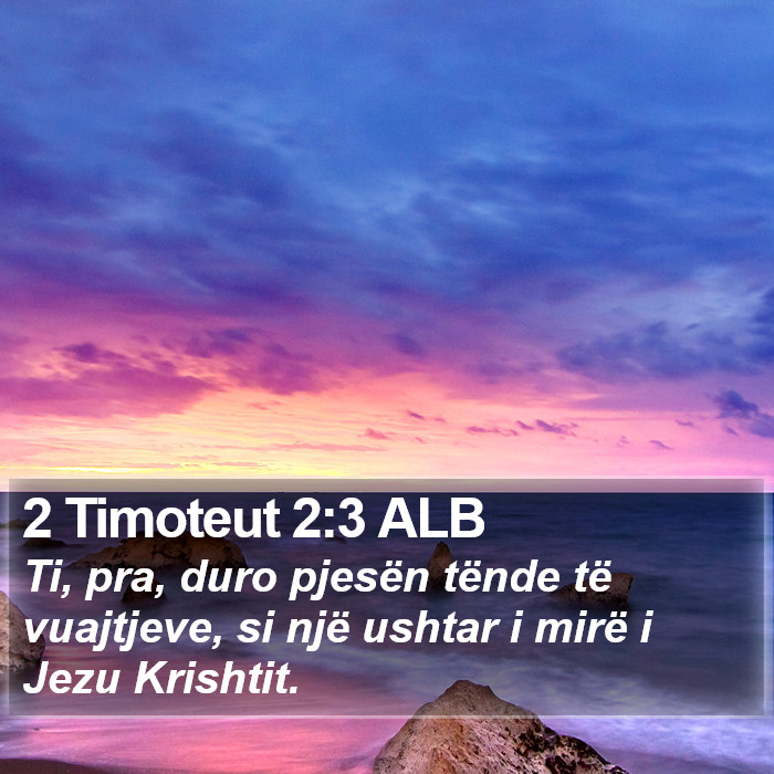 2 Timoteut 2:3 ALB Bible Study